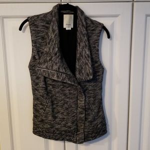Anthropologie Elevenses moto zip vest